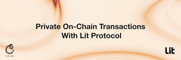 Private On-Chain Transactions With Lit Protocol